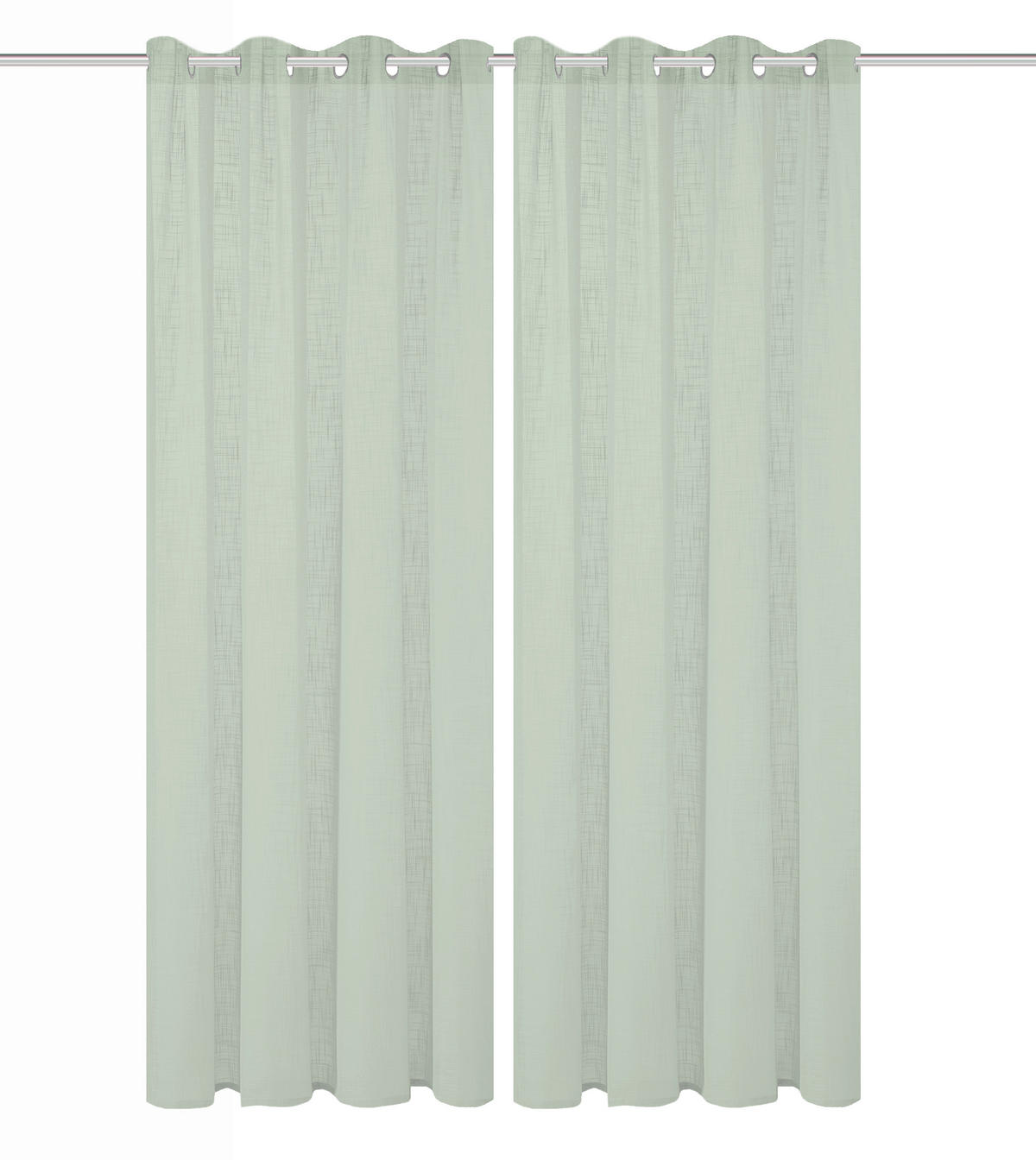 ÖSENSCHAL halbtransparent 140/160 cm   - Salbeigrün, Basics, Textil (140/160cm)