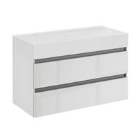WASCHTISCHKOMBI 100,6/65,6 cm  - Schwarz/Weiß, MODERN, Keramik/Holzwerkstoff (100,6/65,6cm) - Voleo