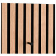 GARDEROBENPANEEL  in 60/30/7 cm  - Schwarz/Eiche Artisan, MODERN, Holzwerkstoff/Textil (60/30/7cm) - Xora