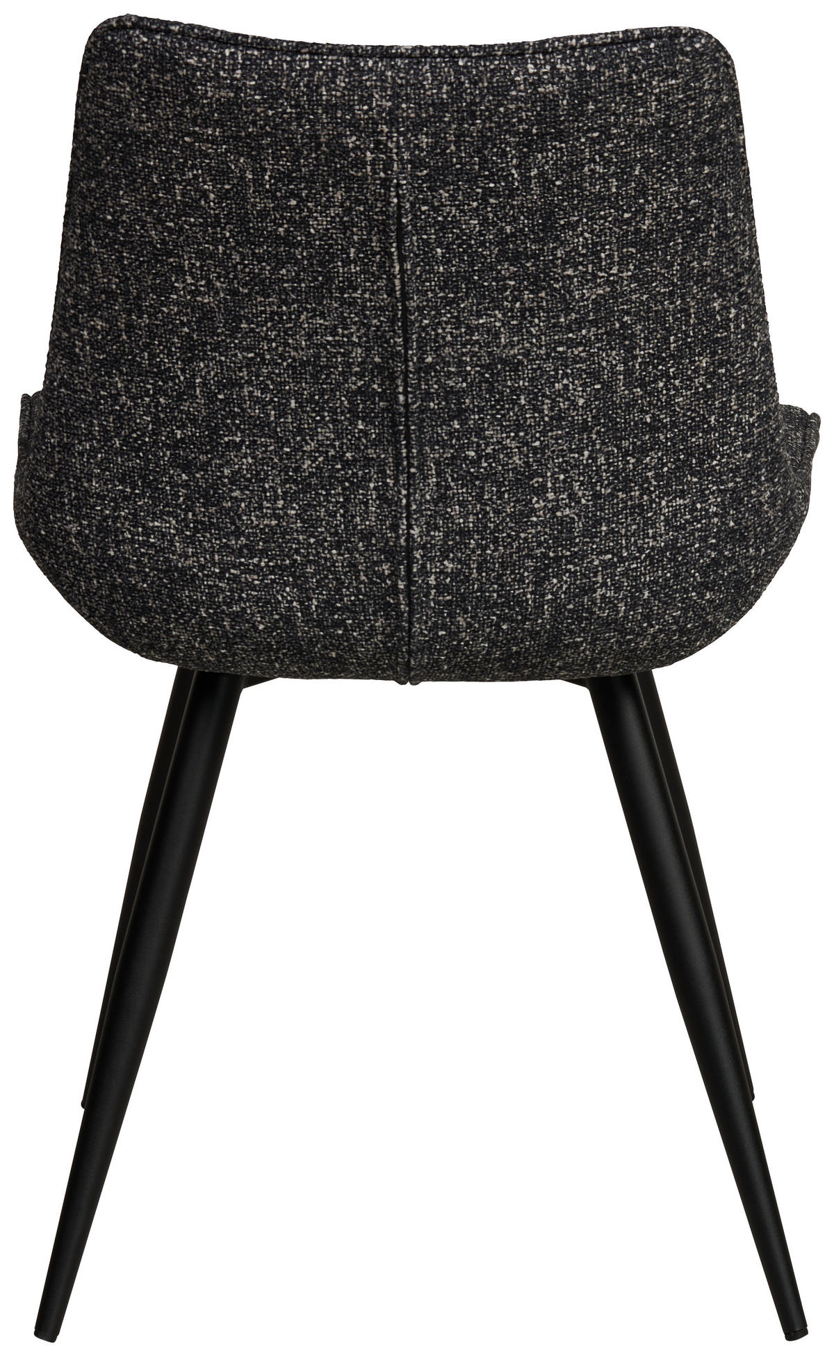 STUHL  in Eisen Leinenoptik Holz, Metall, Textil  - Anthrazit/Schwarz, KONVENTIONELL, Holz/Textil (54/88/61,5cm) - MID.YOU