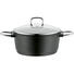FLEISCHTOPF 4,2 L - Klar/Anthrazit, Basics, Glas/Metall (24cm) - WMF