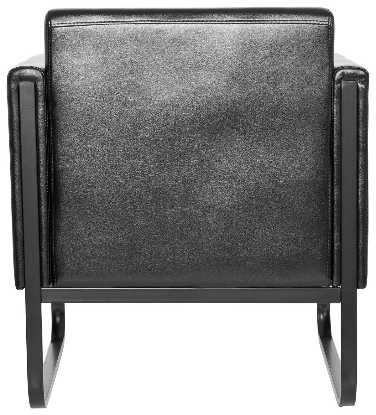 FOTELJ,  črna tekstil - črna, Moderno, kovina/tekstil (67/78/71cm) - MID.YOU