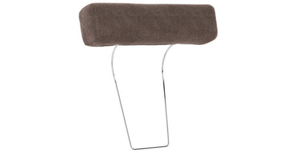 KOPFSTÜTZE in Webstoff - Taupe, Design, Textil (52/14/12cm) - Carryhome