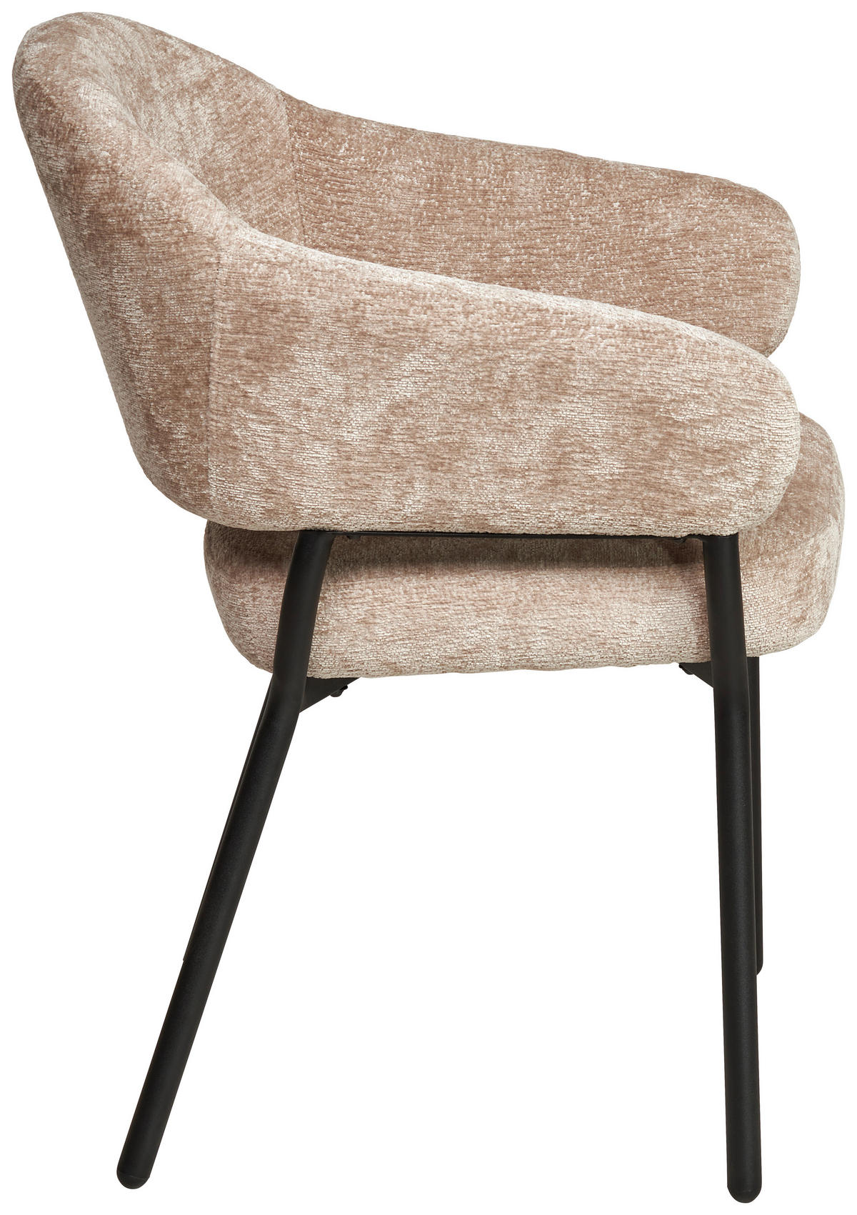 ARMLEHNSTUHL  in Eisen Mikrofaser  - Beige/Schwarz, KONVENTIONELL, Holz/Textil (60/80/62cm) - MID.YOU