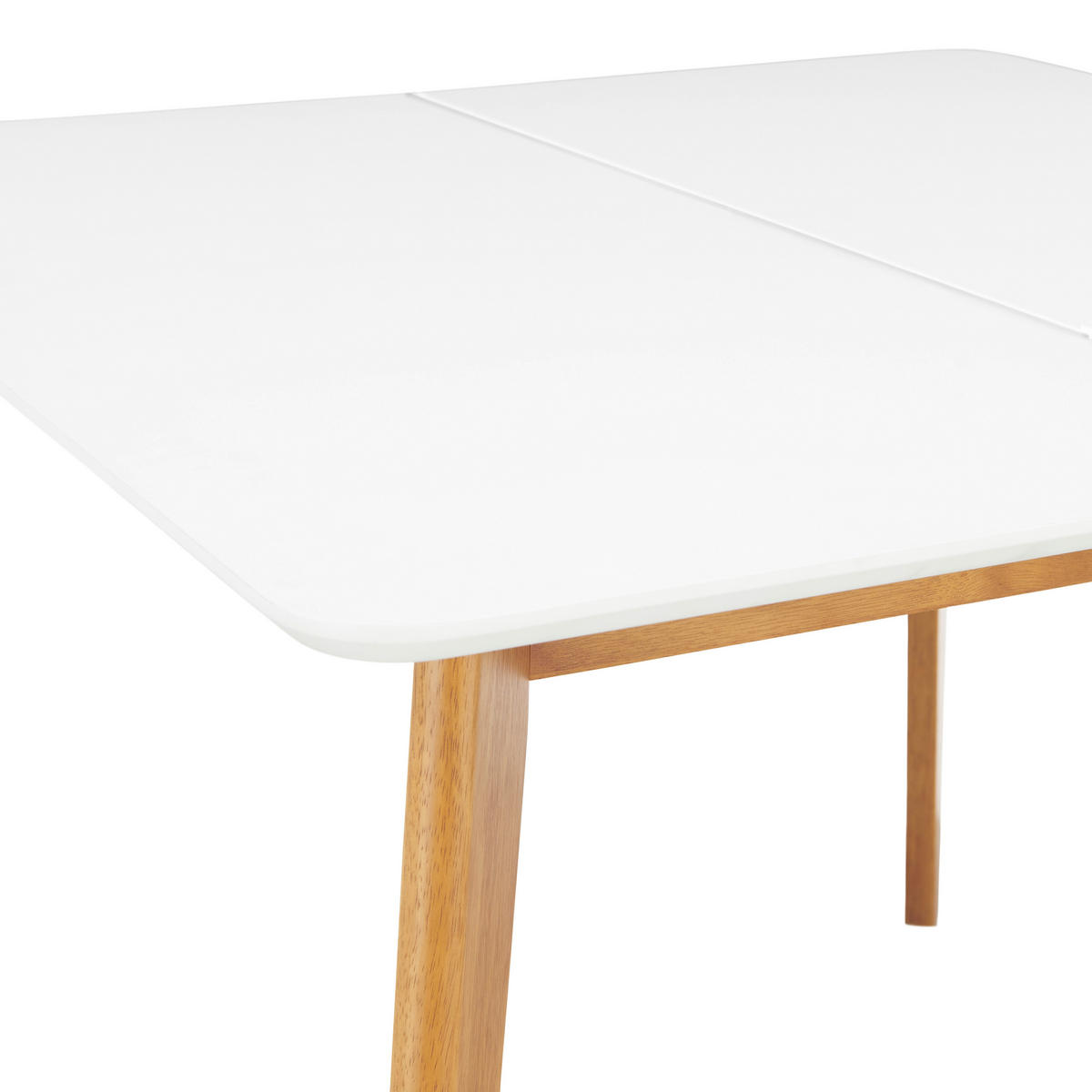 ESSTISCH in Holz  - Weiss/Eichefarben, Design, Holz (100-180/76/100cm) - Livetastic