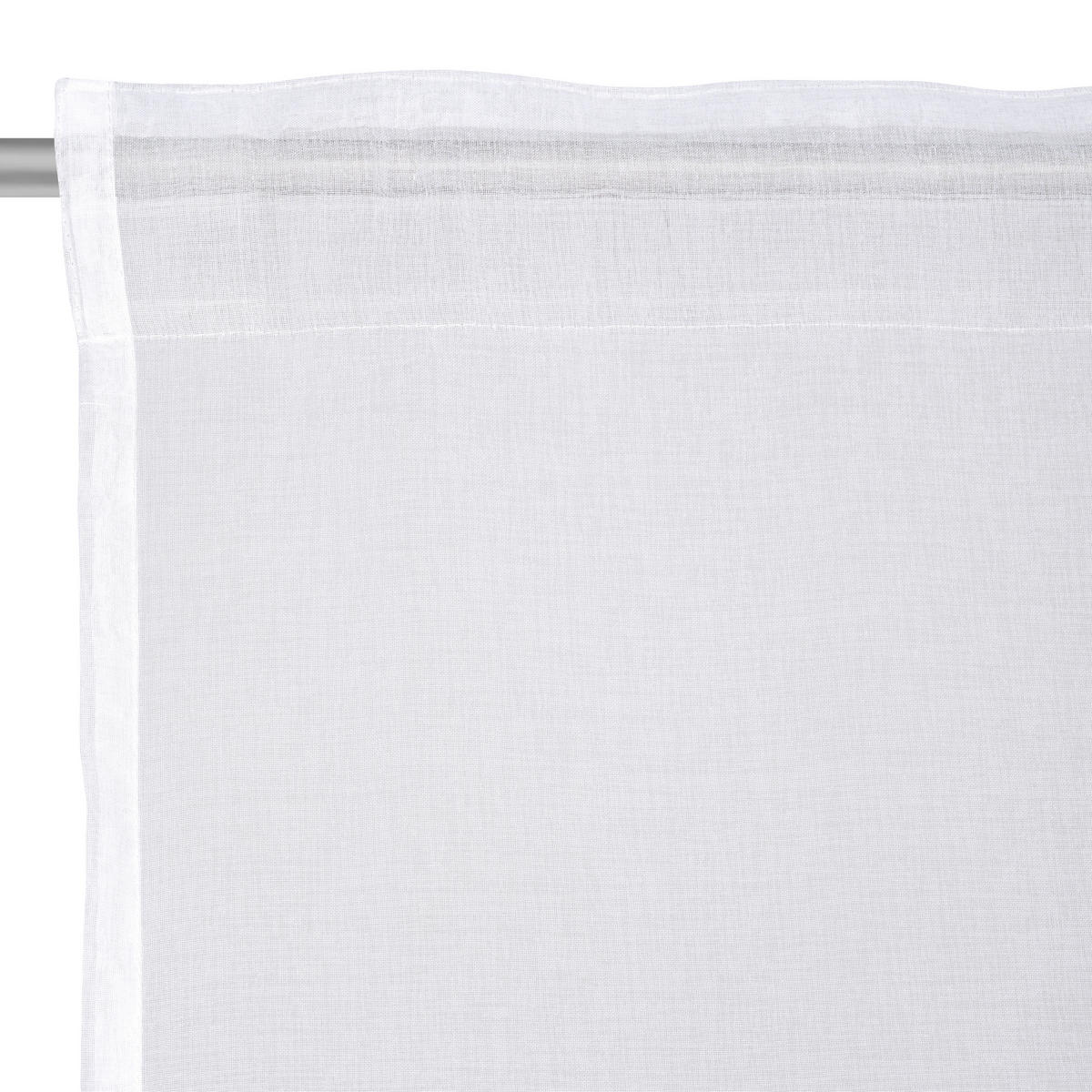 HOTOVÝ ZÁVĚS, průhledné, 140/245 cm - bílá, Basics, textil (140/245cm) - Boxxx