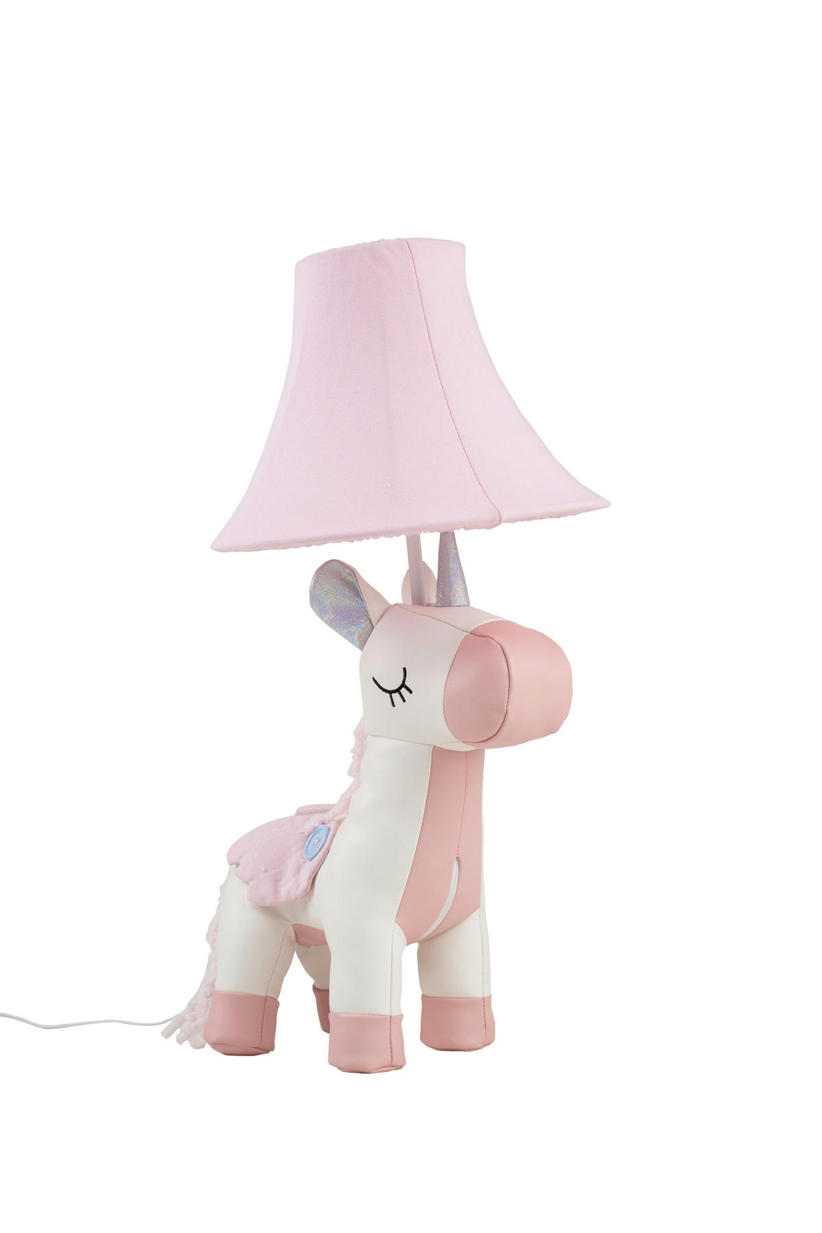 LED-KINDERTISCHLEUCHTE 26/30/51 cm   - Rosa/Weiß, LIFESTYLE, Textil/Metall (26/30/51cm) - Happy Lamps