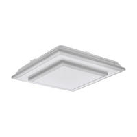 LED VÄGGLAMPA 33/33/7,5 cm   - vit/silver, Basics, metall/plast (33/33/7,5cm) - Eglo