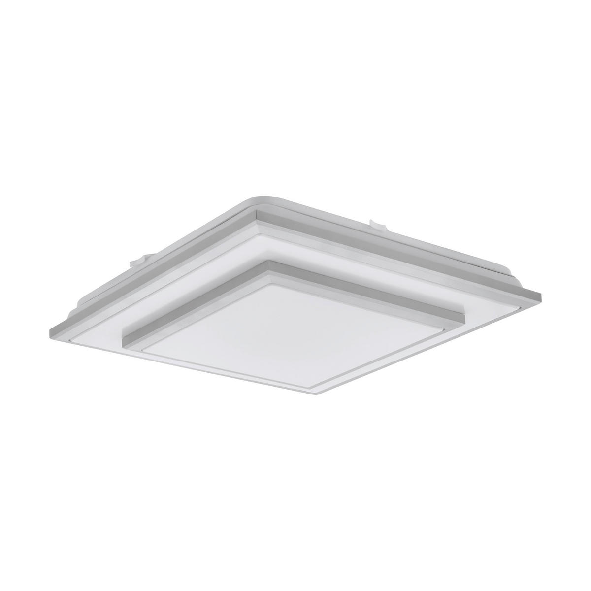 LED VÄGGLAMPA 33/33/7,5 cm   - vit/silver, Basics, metall/plast (33/33/7,5cm) - Eglo