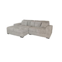 HÖRNSOFFA i vävt tyg grå  - svart/grå, Design, textil/plast (114/182cm) - Livetastic