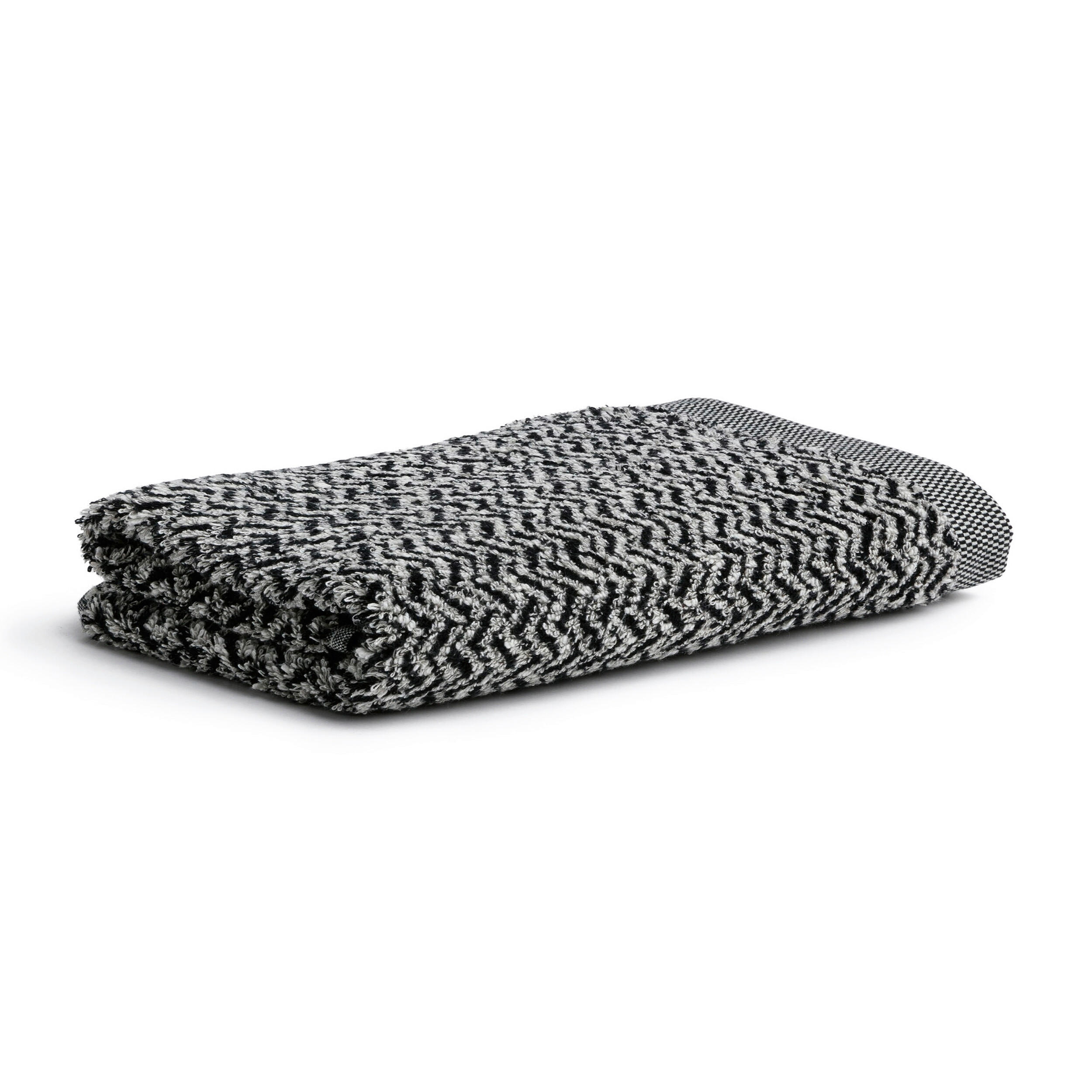 DUSCHTUCH 80/150 cm BROOKLYN  - Schwarz, Basics, Textil (80/150cm) - Moeve