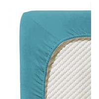 SPANNBETTTUCH Jenny C Single-Jersey  - Petrol, Basics, Textil (150/200cm) - Fleuresse