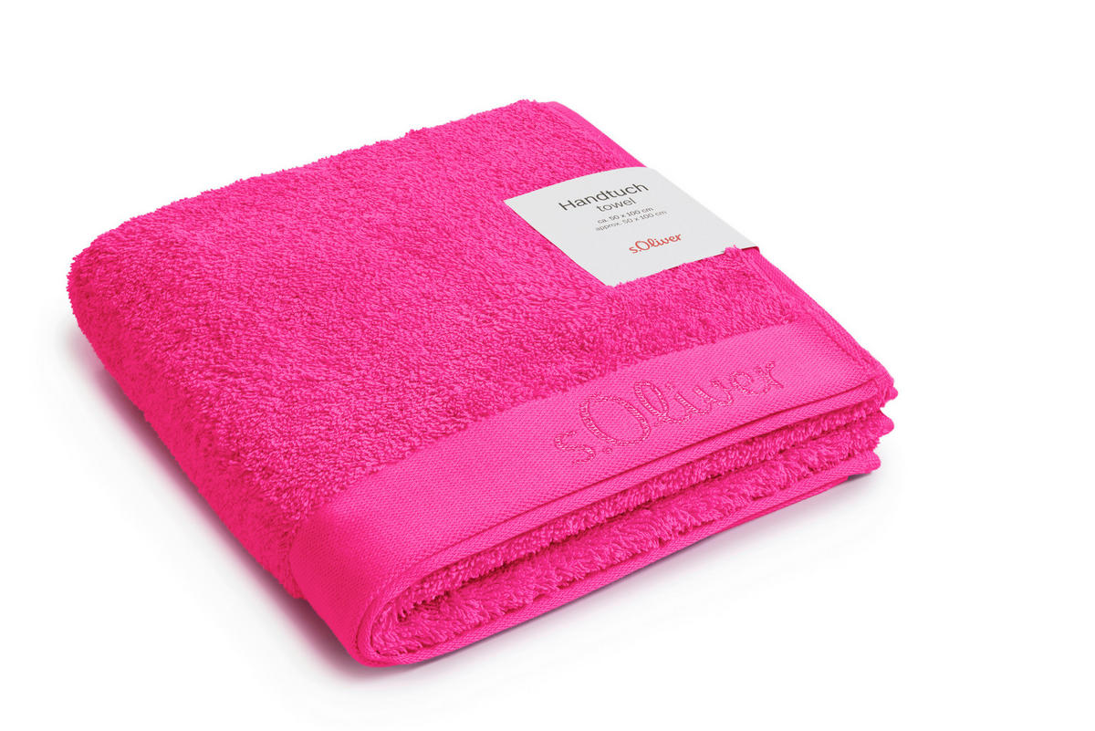 HANDTUCH s.Oliver Pink  - Pink, Trend, Textil (50/100cm) - S. Oliver