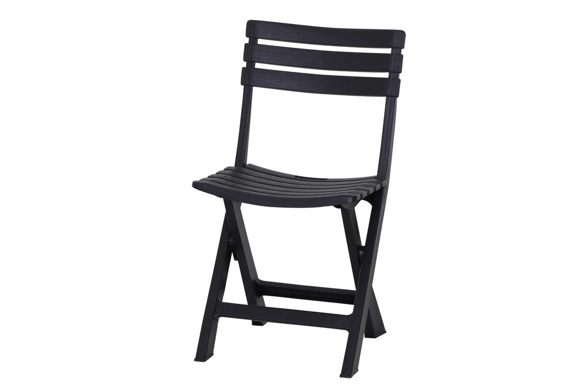 BALKONSET  3-teilig  - Anthrazit, MODERN, Kunststoff (65/72/78cm) - Gardenson