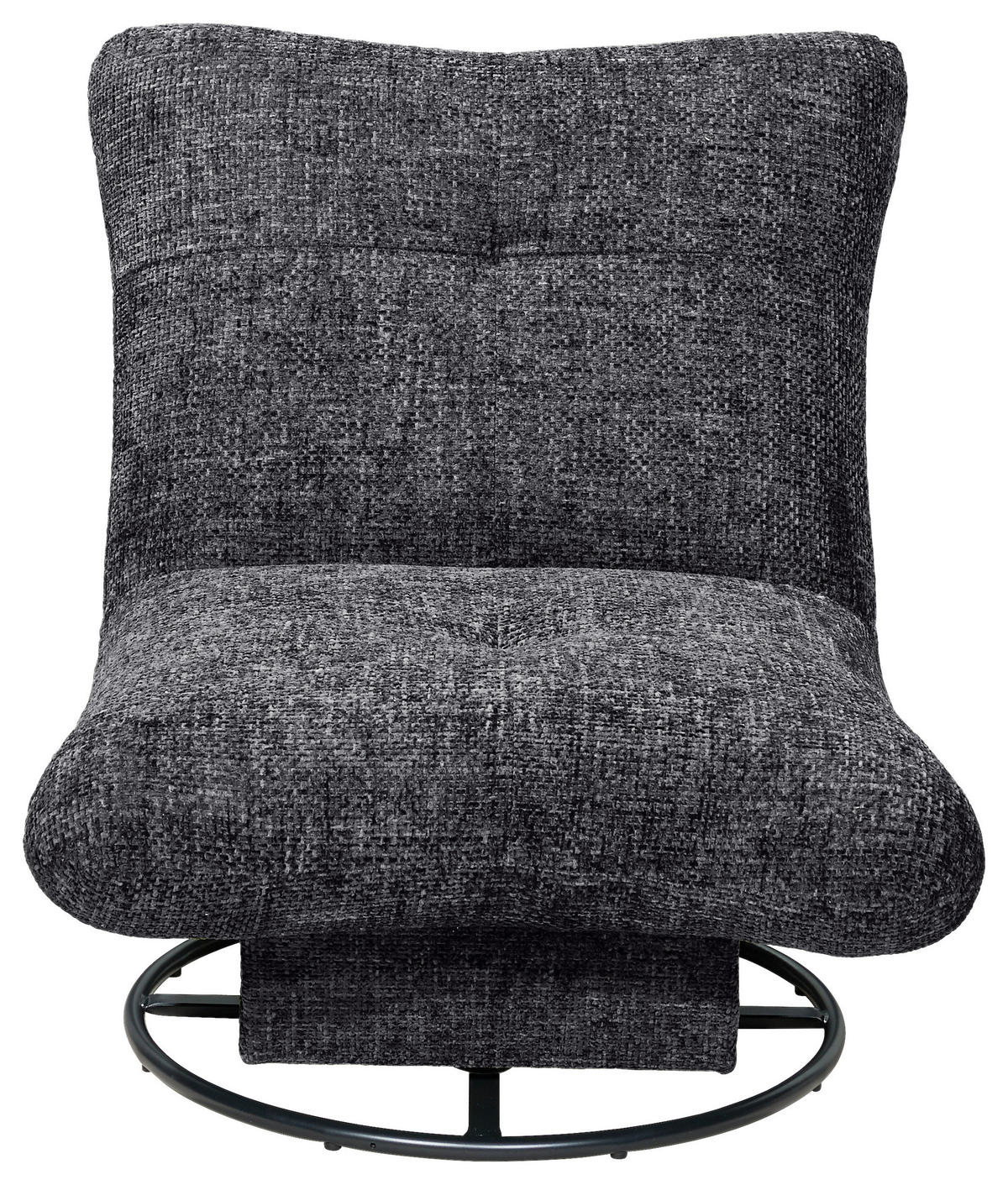 SESSEL in Webstoff Anthrazit  - Anthrazit/Schwarz, Konventionell, Textil/Metall (96/75/93cm) - MID.YOU