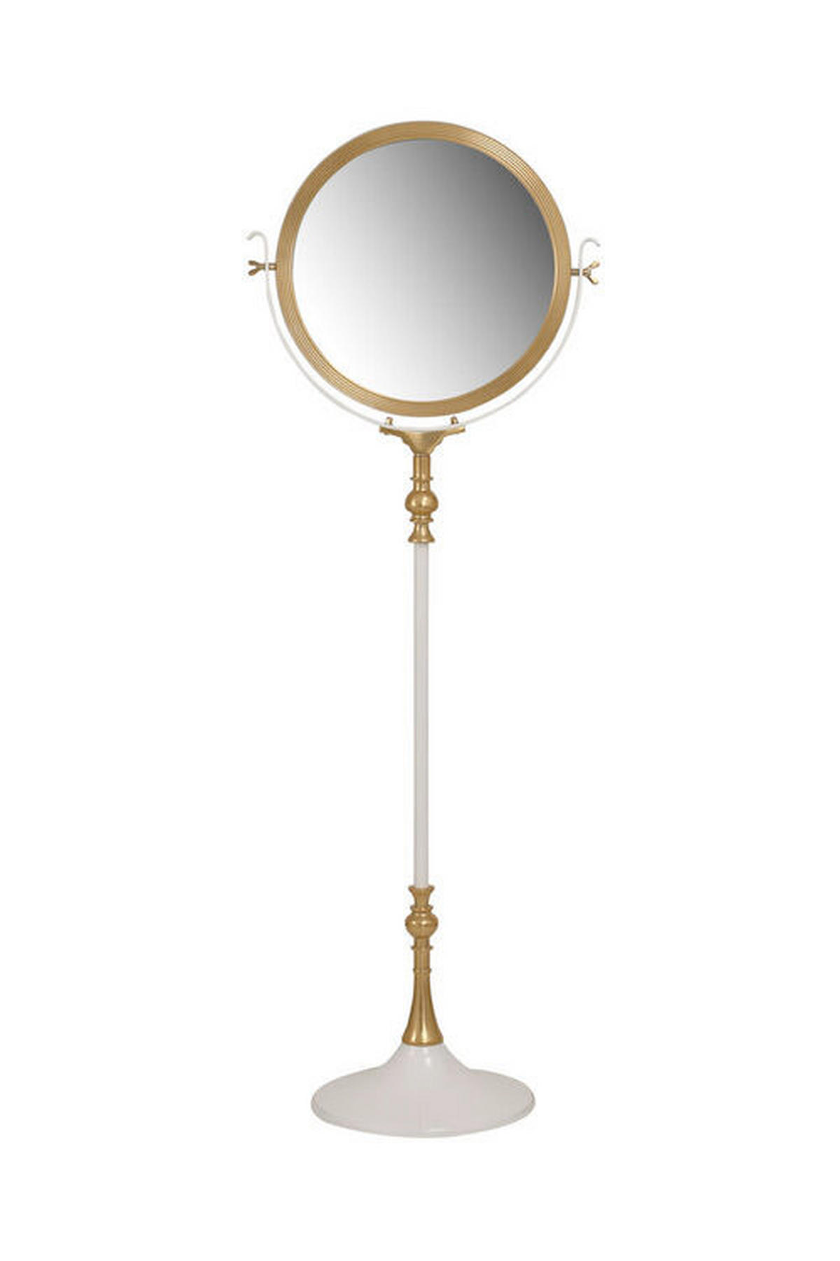 STANDSPIEGEL 62/173/40 cm  - Weiß, LIFESTYLE, Glas/Metall (62/173/40cm) - Kayoom