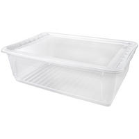 BOX MIT DECKEL    59/39/18 cm  - Transparent, Basics, Kunststoff (59/39/18cm)