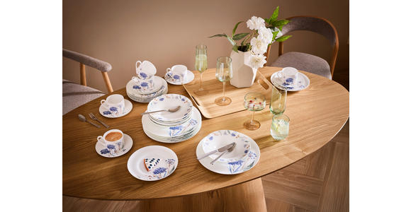 KAFFEESERVICE Fiore 18-teilig  - Multicolor, Trend, Keramik - Novel