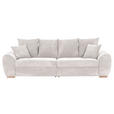 BIGSOFA in Cord Naturfarben - Eichefarben/Naturfarben, KONVENTIONELL, Holz/Textil (270/72/109cm) - Carryhome