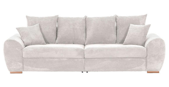 BIGSOFA in Cord Naturfarben - Eichefarben/Naturfarben, KONVENTIONELL, Holz/Textil (270/72/109cm) - Carryhome