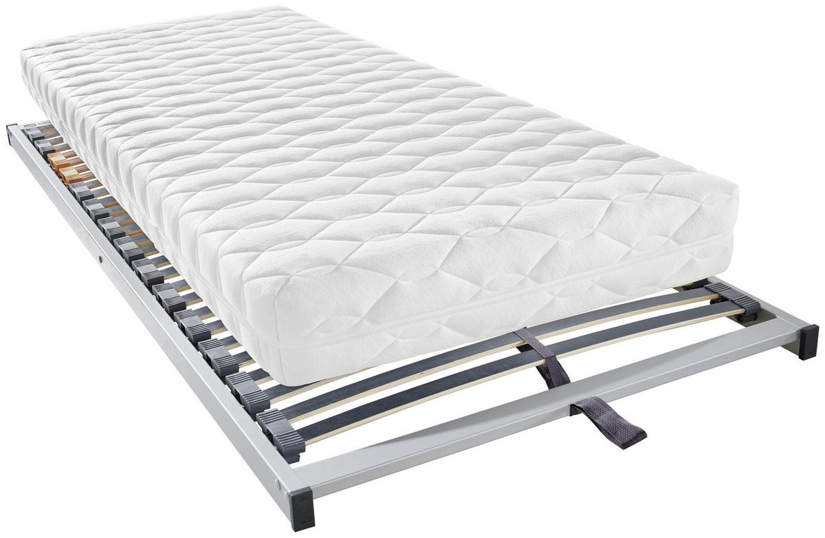 MATRATZENSET 140/200 cm  - Silberfarben, Basics, Holz (140/200cm) - Sleeptex