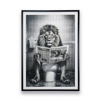ART PRINT 50/70 cm  - negru, Trend, plastic/textil (50/70cm) - Monee