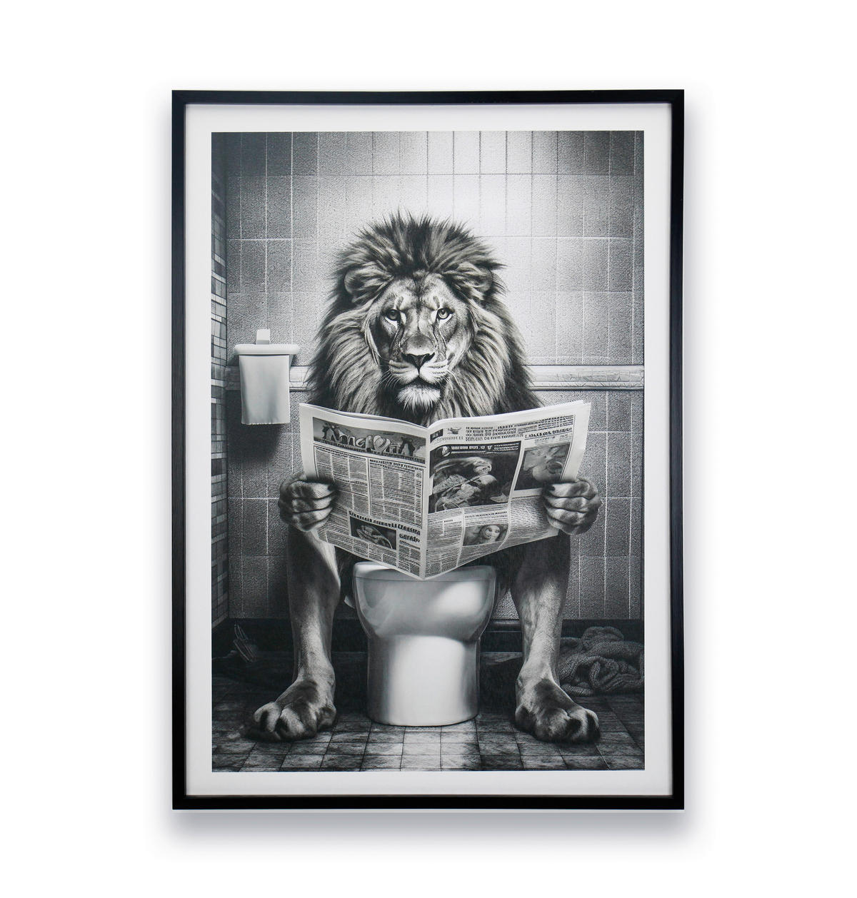 ART PRINT 50/70 cm  - negru, Trend, plastic/textil (50/70cm) - Monee