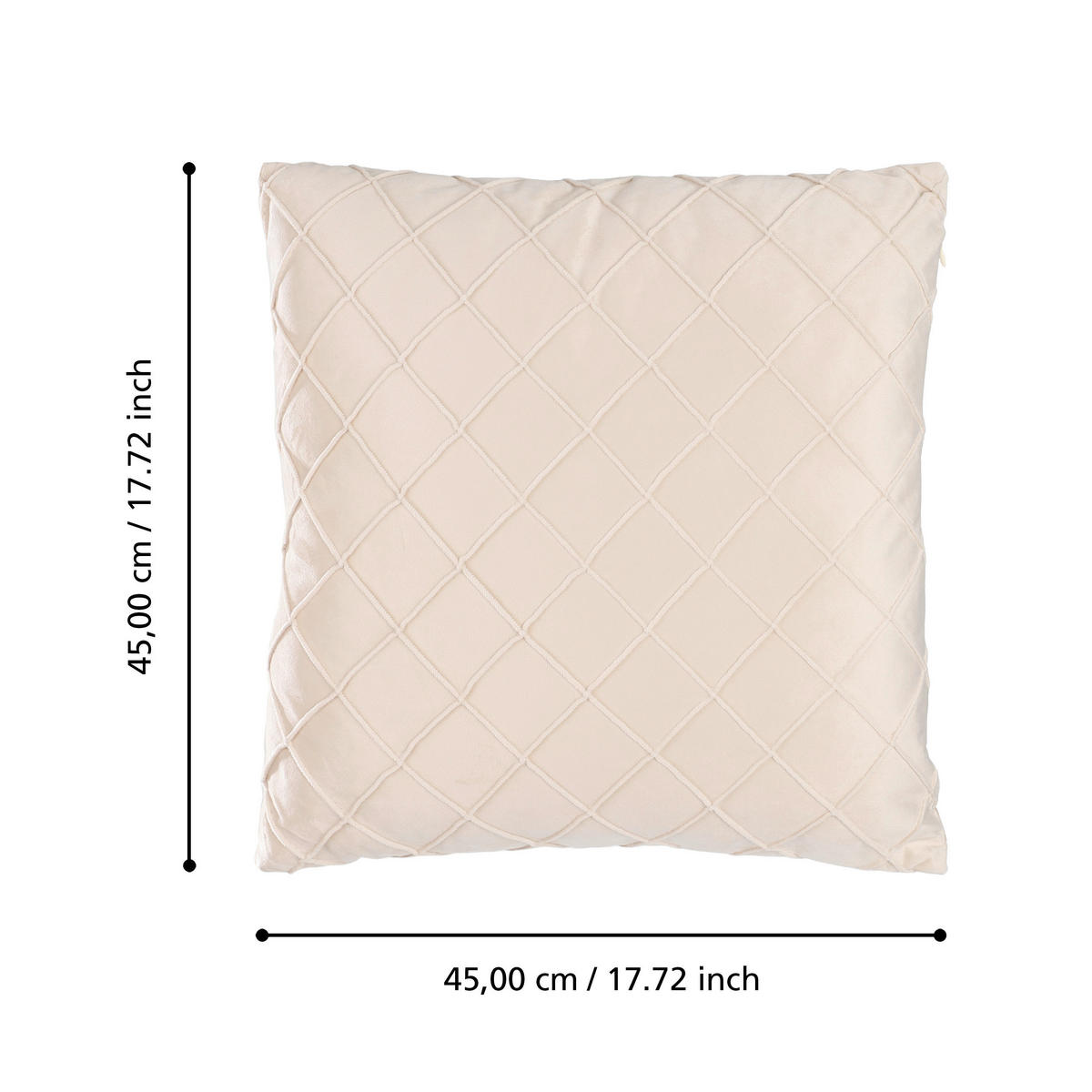 ZIERKISSEN  45/45 cm   - Pink, Design, Textil (45/45cm) - Eglo