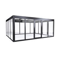 GERÄTEHAUS 548/229/443 cm  - Anthrazit, Basics, Glas/Kunststoff (548/229/443cm) - SunElements GmbH
