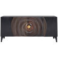 SIDEBOARD in 177/78/47 cm - Goldfarben/Schwarz, Design, Holz/Metall (177/78/47cm) - Landscape