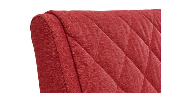 BOXSPRINGBETT 180/200 cm in Rot - Rot/Alufarben, KONVENTIONELL, Textil/Metall (180/200cm) - Dieter Knoll