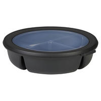 BENTOBOX - Transparent/Schwarz, KONVENTIONELL, Kunststoff (23/6cm) - Mepal