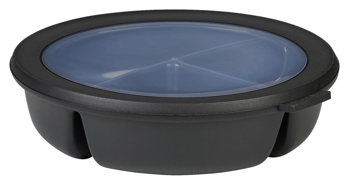 BENTOBOX - Transparent/Schwarz, KONVENTIONELL, Kunststoff (23/6cm) - Mepal