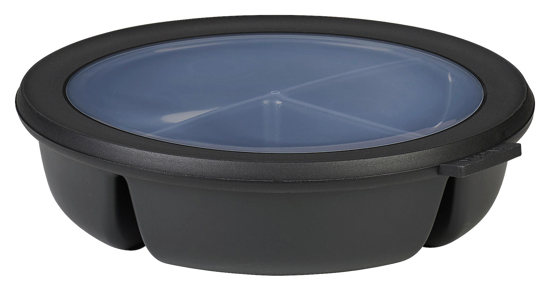 Mepal Bentobox Cirqula Schwarz, Transparent 6 cm