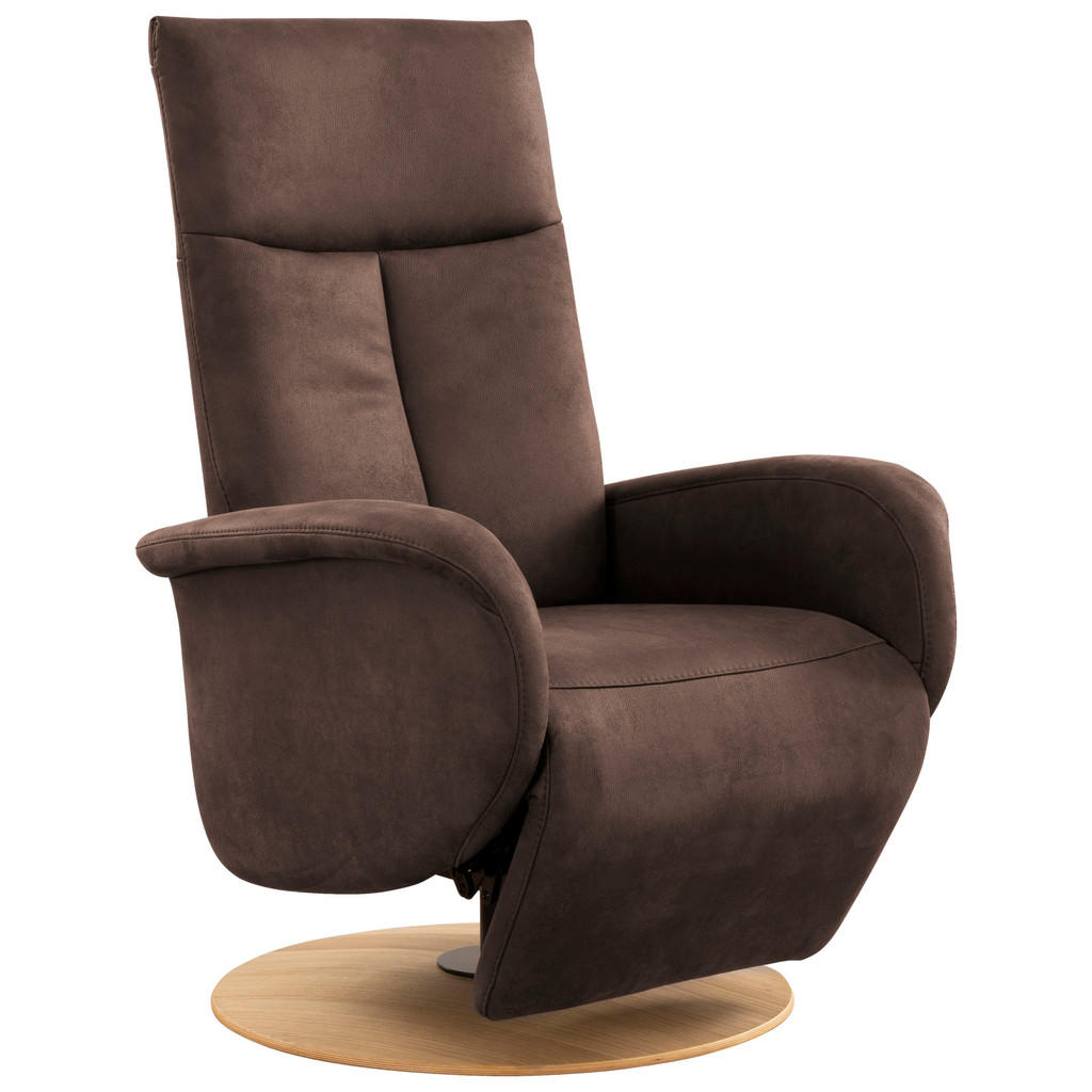Thumbnail - Sit & More Relaxsessel, Mokka, Textil, Eiche, 75x112x82 cm, Goldenes M, Oeko-Tex® Standard 100, Made in Europe, DGM-Klim...