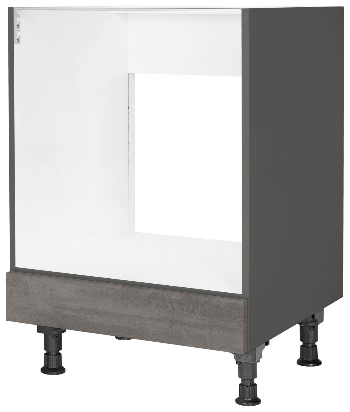 HERDUMBAUSCHRANK 60/87/56 cm  in Schieferfarben  - Schieferfarben, MODERN, Holzwerkstoff (60/87/56cm) - Nobilia