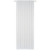 FERTIGVORHANG  transparent  135/245 cm   - Weiß/Grau, Basics, Textil (135/245cm) - Esposa