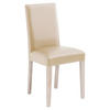 STUHL Lederlook Sonoma Eiche, Beige  - Beige/Sonoma Eiche, KONVENTIONELL, Holz/Textil (44/92/57cm) - Carryhome