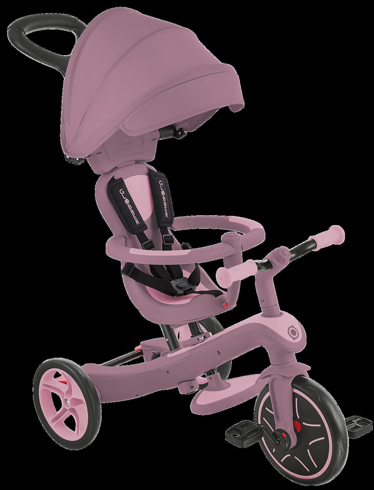 DREIRAD EXPLORER TRIKE 4in1 ECO  - Beere, Basics, Kunststoff (95kg) - GLOBBER