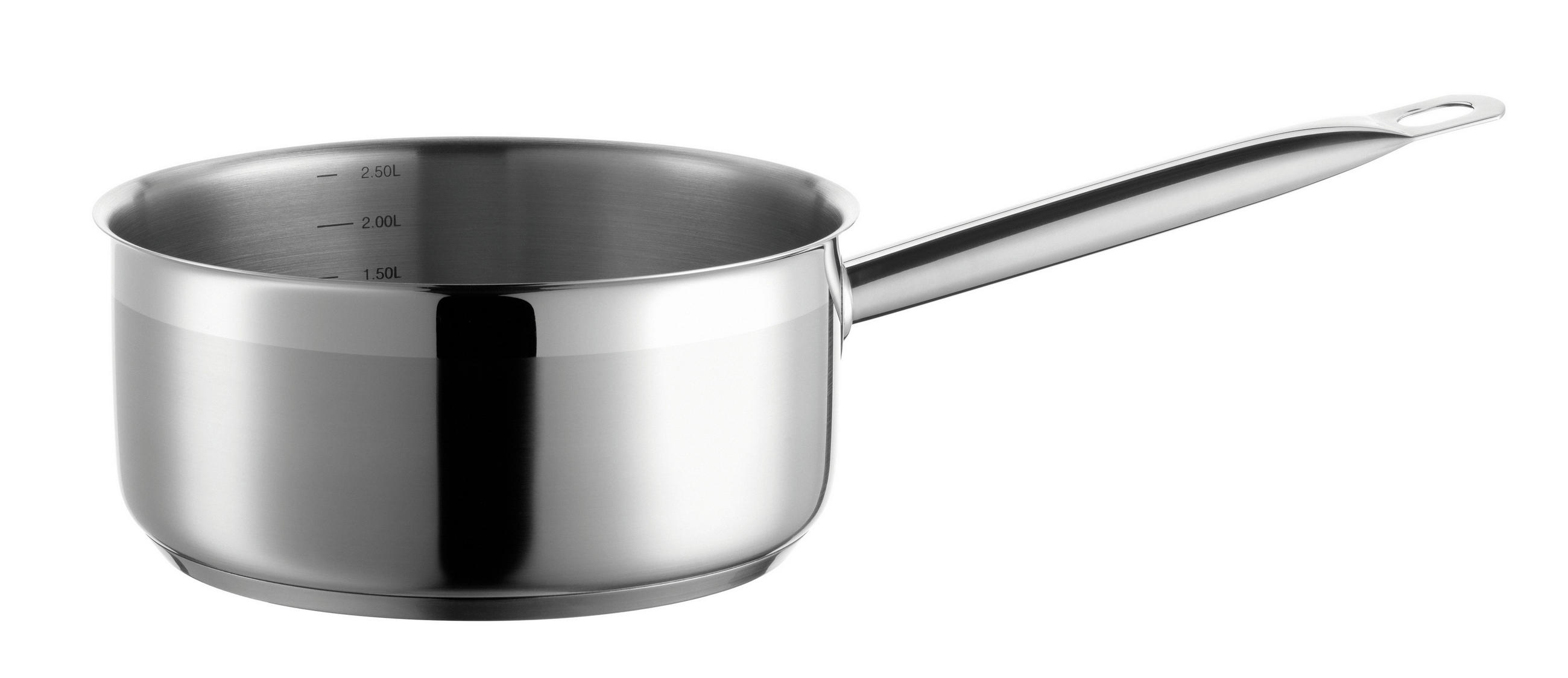 STIELKASSEROLLE Professional 2,8 L  - Silberfarben, Basics, Metall (20/9,5/40,5cm) - Mäser
