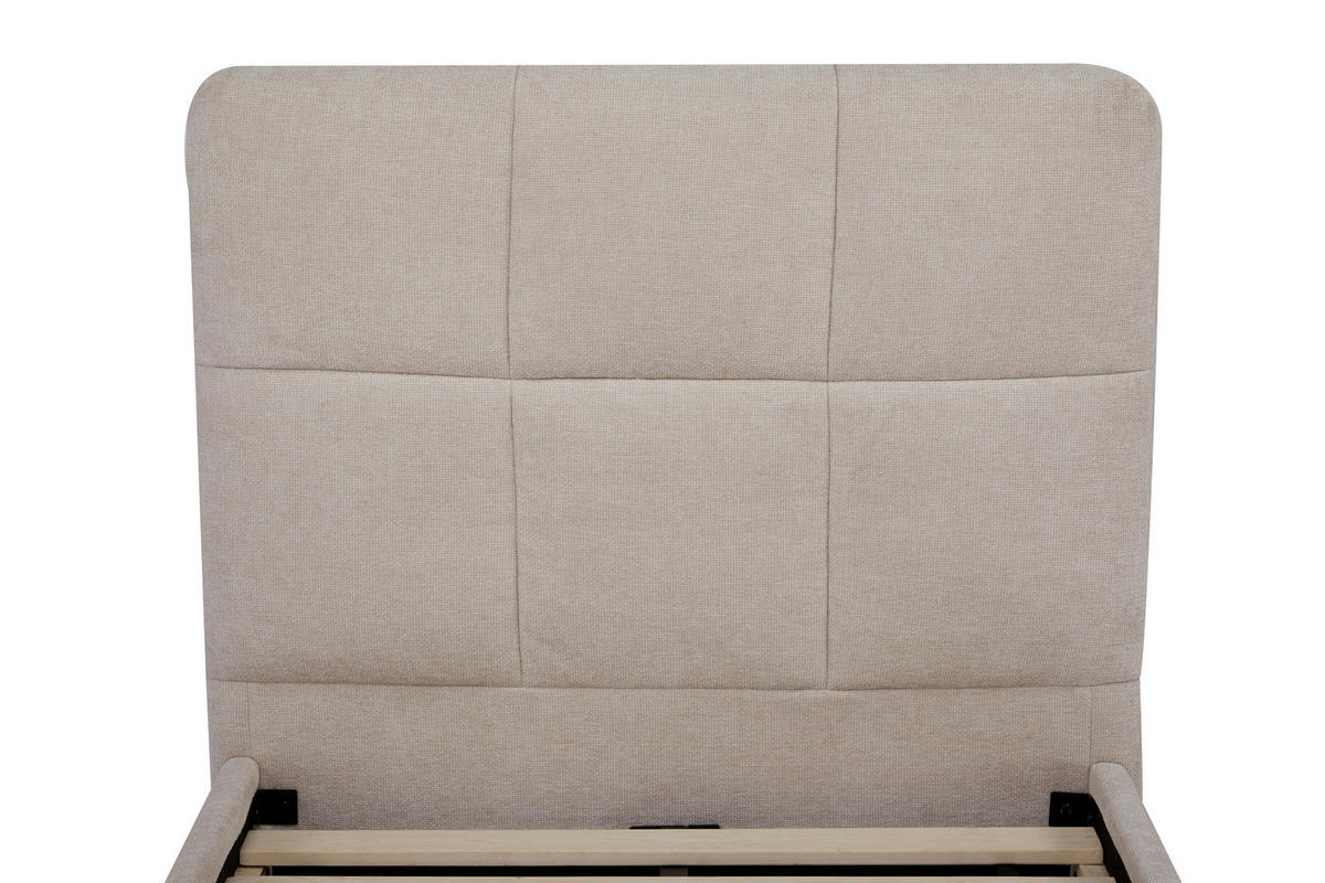 POLSTERBETT Lattenrost 90/200 cm  in Beige  - Beige/Schwarz, Design, Holz/Textil (90/200cm) - Boxxx