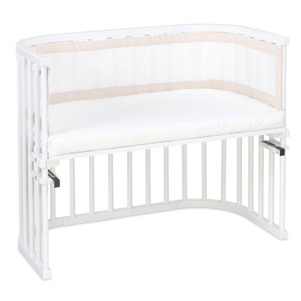 NESTCHEN babybay Nestchen 3D Mesh  - Beige, Basics, Naturmaterialien (200/24/2cm) - Tobi