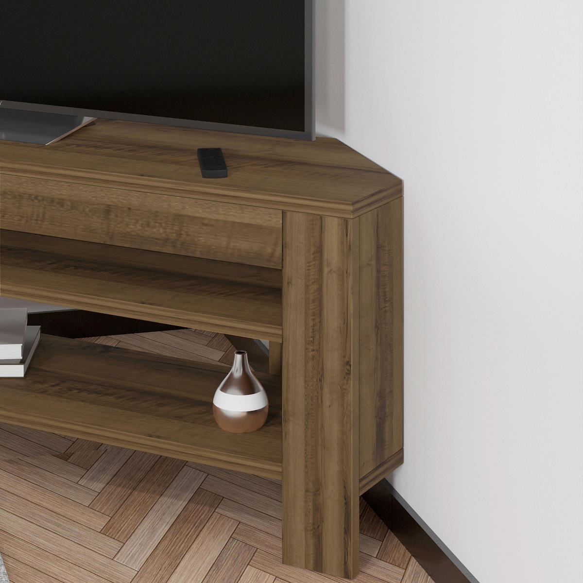 TV-ELEMENT - Eichefarben, Design, Holz (30/40/120cm) - Livetastic