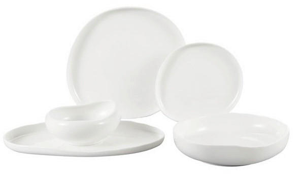 KOMBISERVICE Weiß Hochglanz BARLES 25-teilig 6 Personen  - Weiß Hochglanz, Basics, Keramik (30/30/10cm)