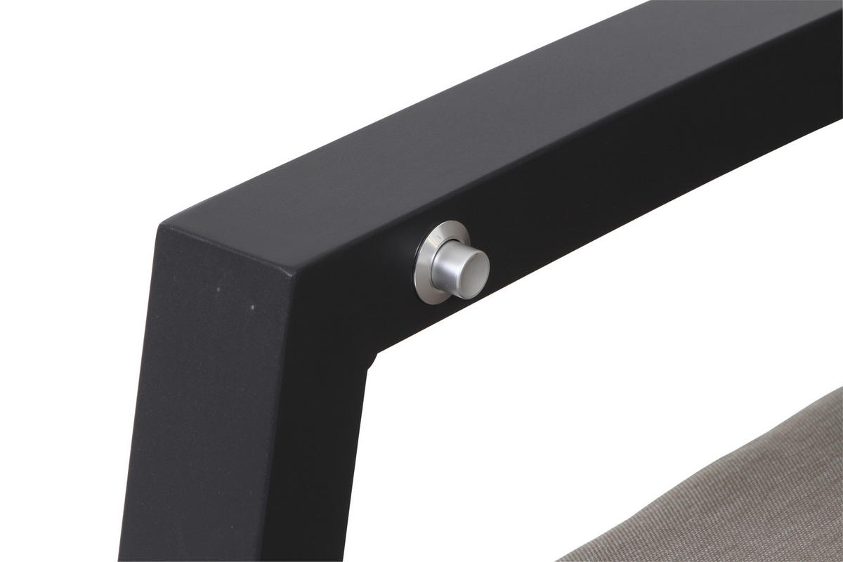 LOUNGEGARNITUR 4-teilig   72/206/103 cm Aluminium  - Grau, Basics, Keramik/Kunststoff (72/206/103cm) - Siena Garden