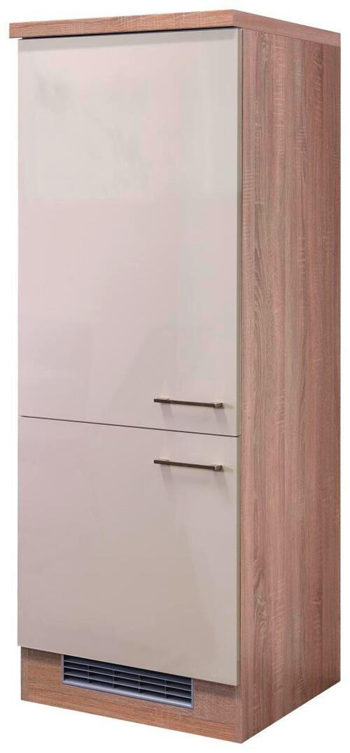 GERÄTEUMBAUSCHRANK 60/161,6/60 cm  in Kaschmir  - Kaschmir/Edelstahlfarben, MODERN, Holzwerkstoff/Metall (60/161,6/60cm) - FlexWell