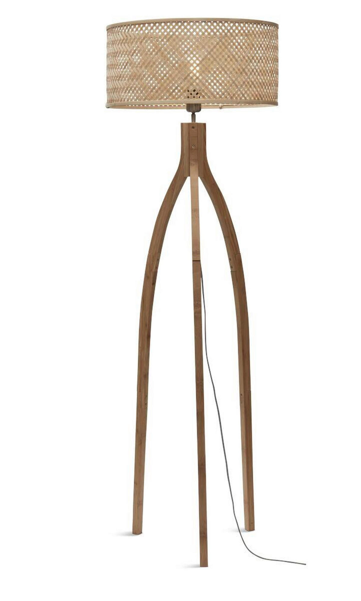 STEHLEUCHTE GOOD&MOJO 50/50/145 cm Skandinavisch  - Naturfarben, Trend (50/50/145cm) - Good & Mojo