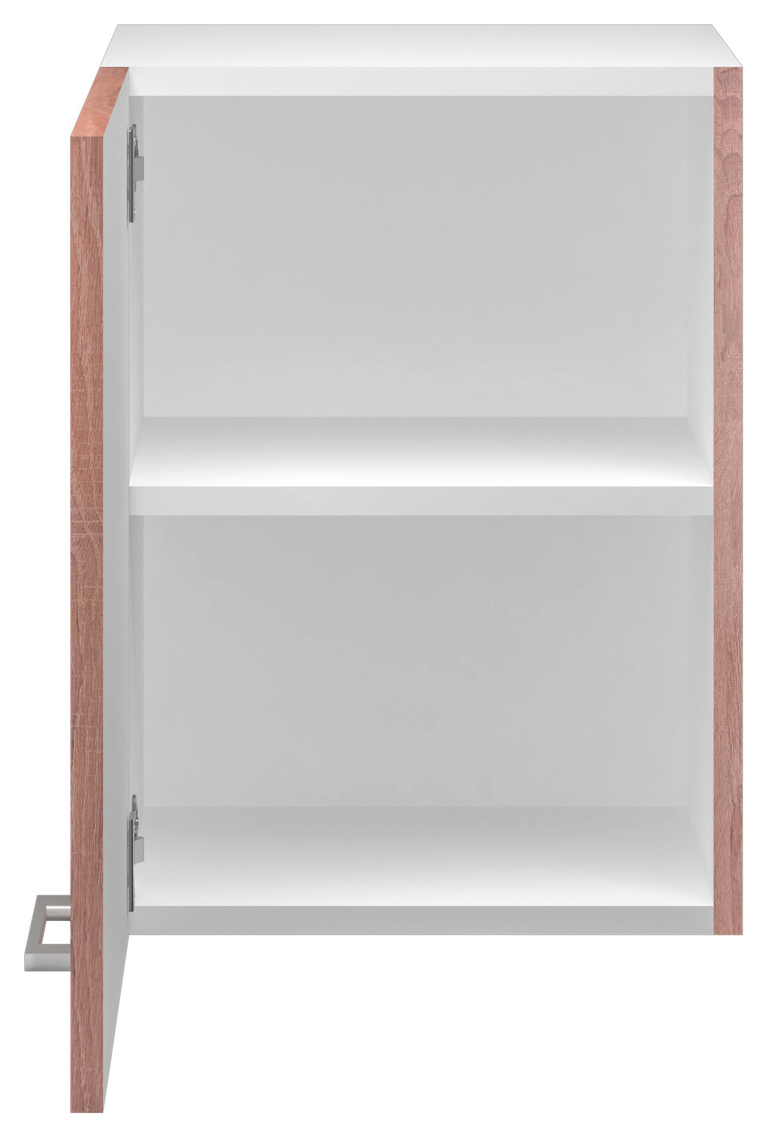 KÜCHENOBERSCHRANK 40/54,8/32 cm in Weiß, Sonoma Eiche - Alufarben/Weiß, KONVENTIONELL, Holzwerkstoff/Kunststoff (40/54,8/32cm) - FlexWell