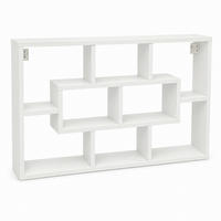 WANDREGAL  - Weiß, Design, Holzwerkstoff (85/48/16cm) - MID.YOU