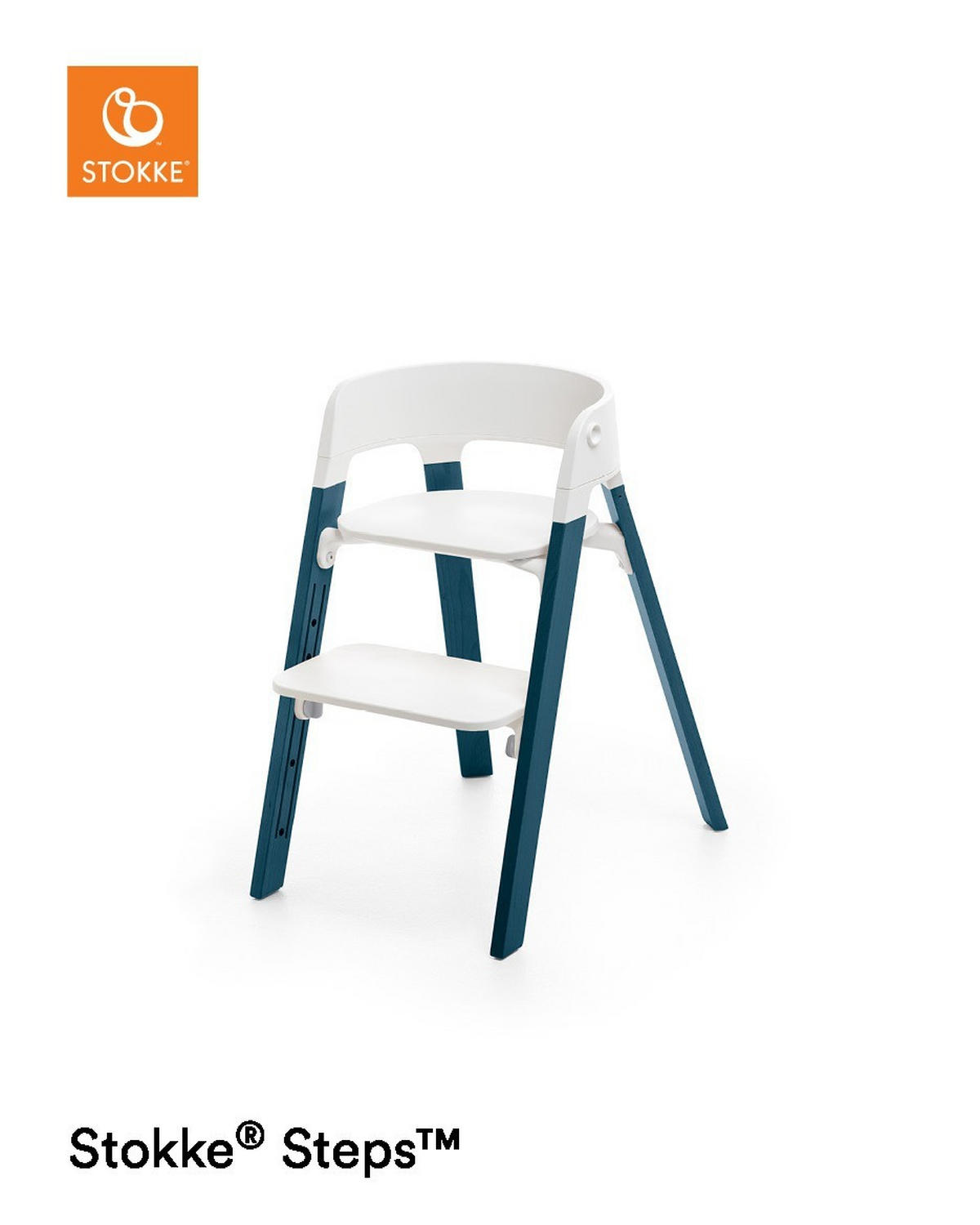 HOCHSTUHLSITZ Steps Weiß White  - Weiß, Basics, Kunststoff (54/12/45cm) - Stokke